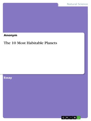 cover image of The 10 Most Habitable Planets